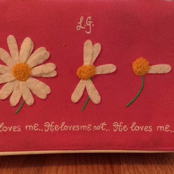 Lulu Guinness of London HE LOVES ME/NOT Pochette!! - Picture 9 of 14